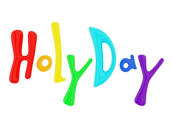 Holliday colorful lettering. — Stock Photo, Image
