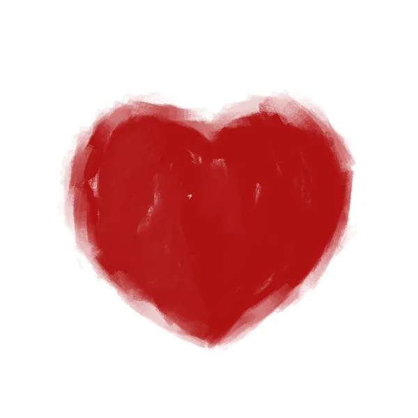 Coração pintado — Fotografia de Stock