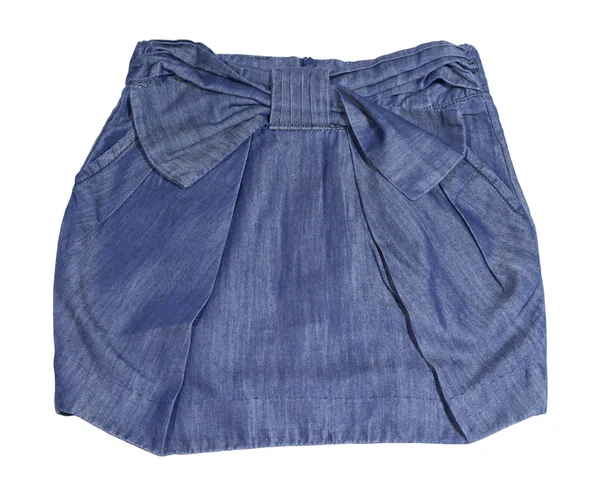 Children's jeans skirt — Stock Photo, Image