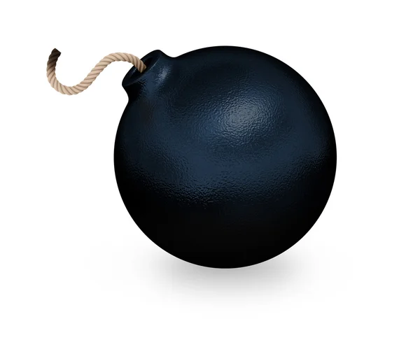 Чёрная винтажная бомба . — стоковое фото