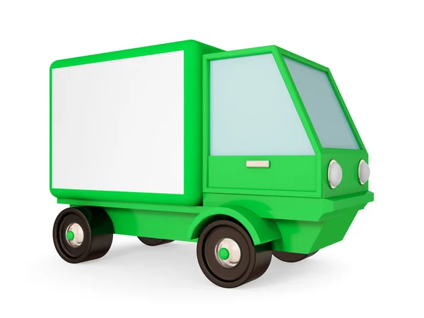 Grön lastbil. — Stockfoto