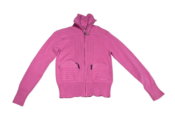 Children's pink knitted-jacket. — Stock Photo, Image
