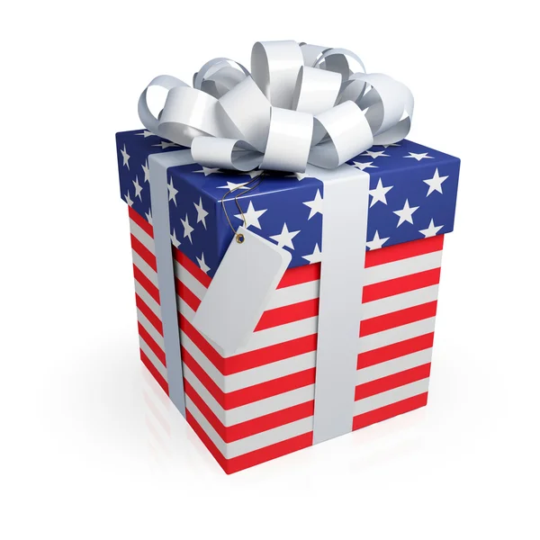 Caja de regalo americana . —  Fotos de Stock