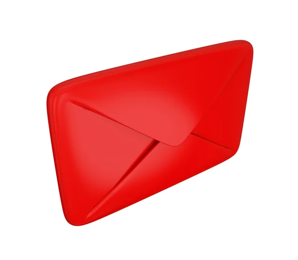 Capa vermelha isolada sobre branco — Fotografia de Stock