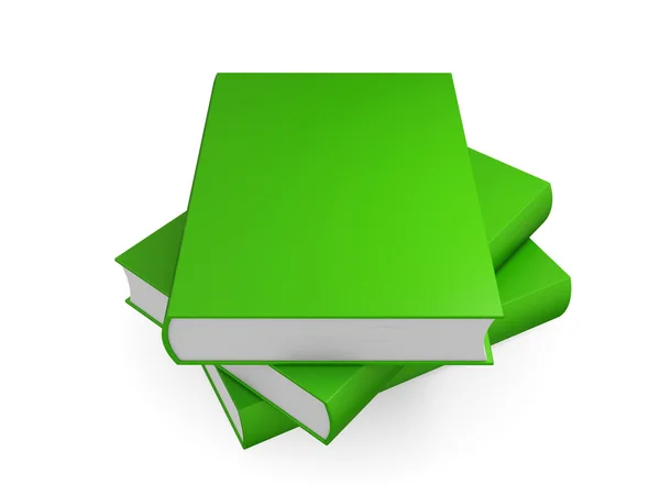 Empty green books — Stock Photo, Image