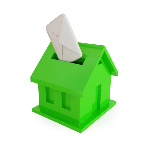 Mailbox shape of house. — Stock Photo, Image