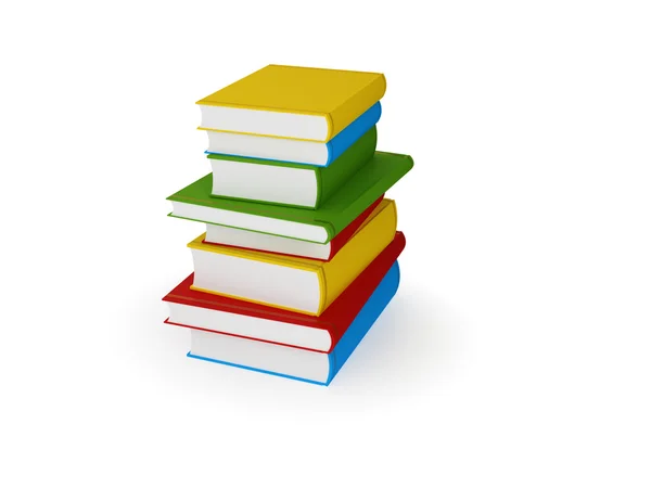 Stack of colorful books. — Stock Photo, Image