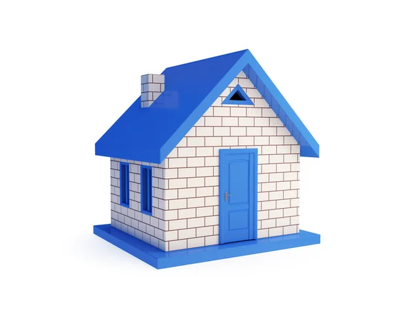 3D-klein huis. — Stockfoto