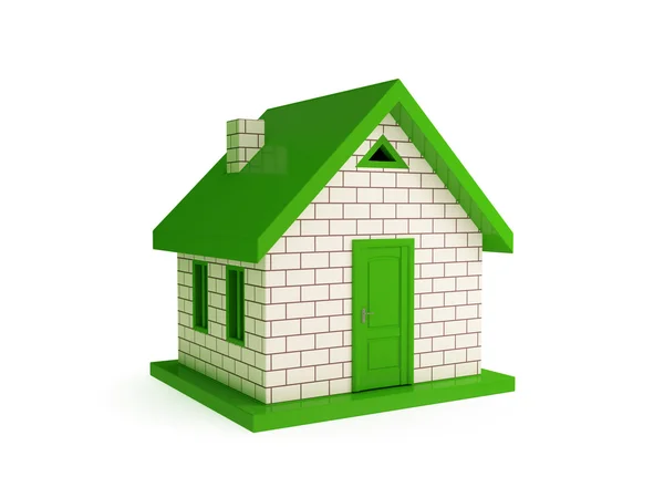 3D mały dom. — Zdjęcie stockowe