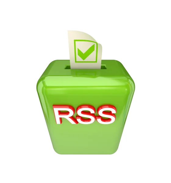 Rss-Konzept abstimmen. — Stockfoto