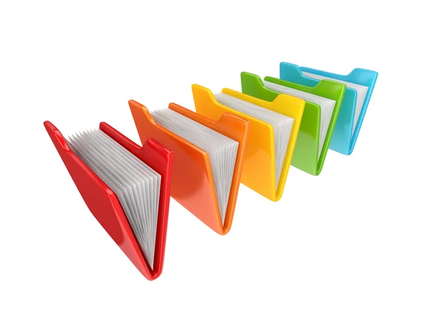 Colorful folders. — Stock Photo, Image
