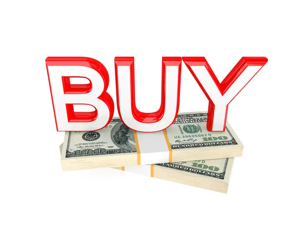 Word Buy und Money Packs. — Stockfoto