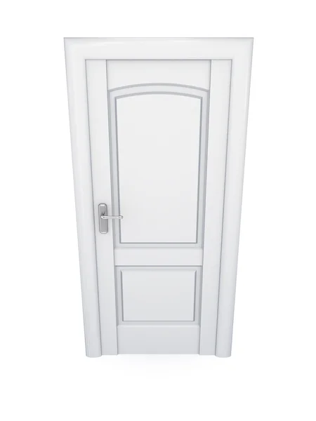 White door isolated on white background. — Stock Photo, Image