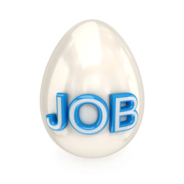 Grote ei met een woord baan. — Stockfoto