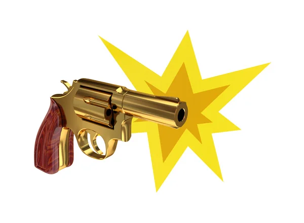 Procházky revolver. — Stock fotografie