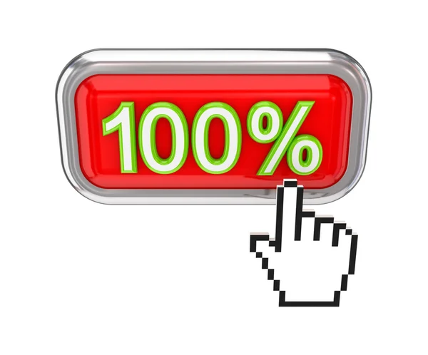 Botão 100 procents — Fotografia de Stock