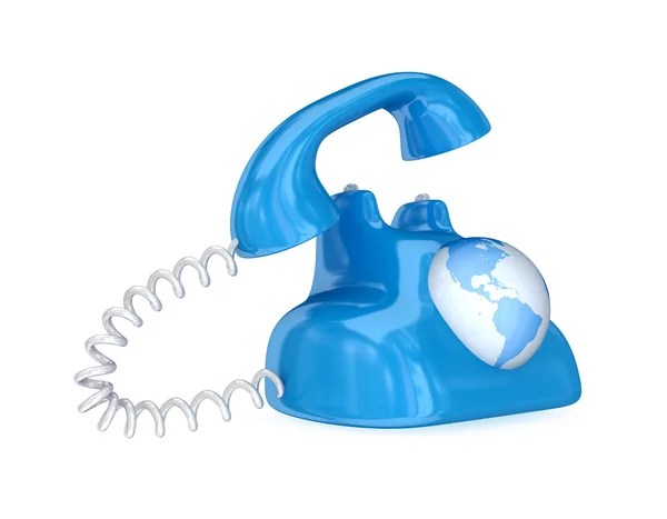Surrealistic retro telephone. — Stock Photo, Image