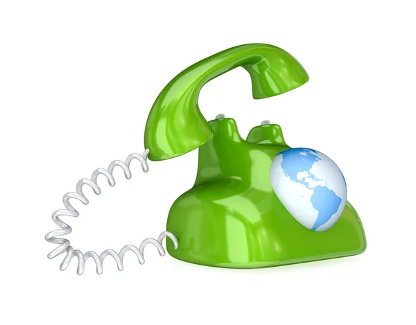 Surrealistic retro telephone. — Stock Photo, Image