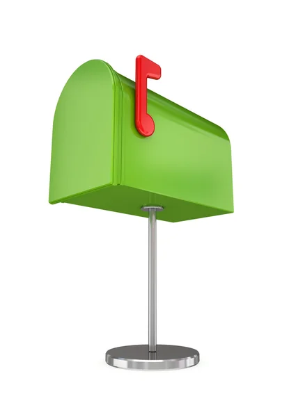 Zöld évjárat postai doboz. — Stock Fotó