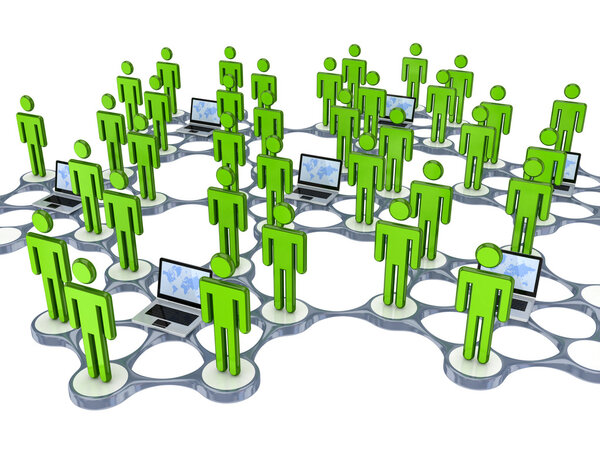 Social network concept.