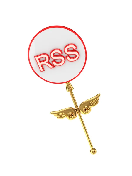 Волшебная палочка с надписью RSS . — стоковое фото
