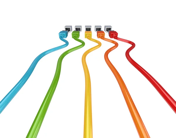 Cordões de remendo coloridos . — Fotografia de Stock