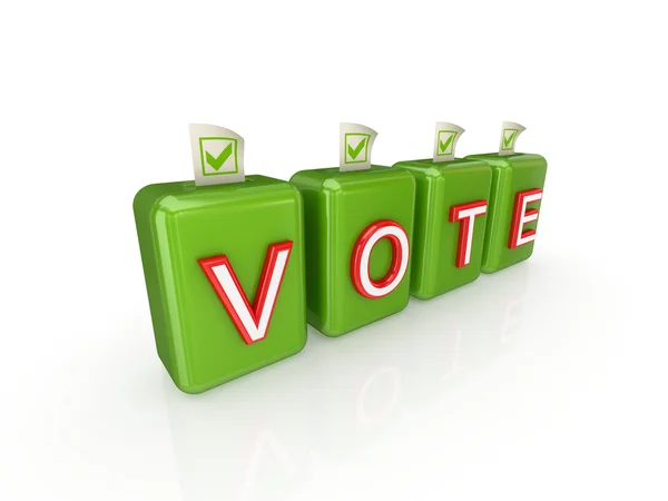 Vote for Clear Planet concept. — Stock Photo, Image