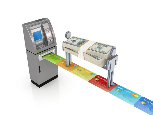 ATM-concept. — Stockfoto
