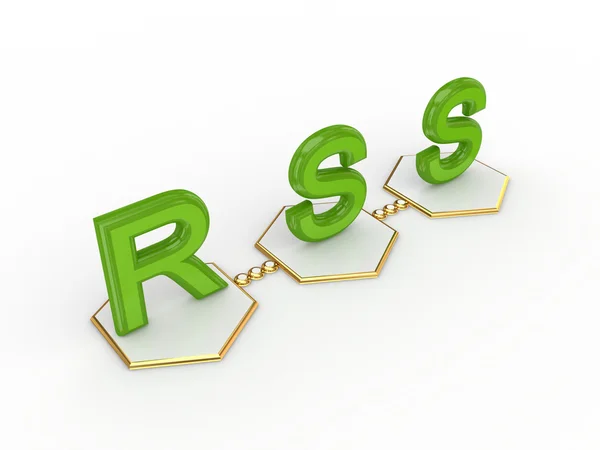 Koncepcja RSS. — Zdjęcie stockowe