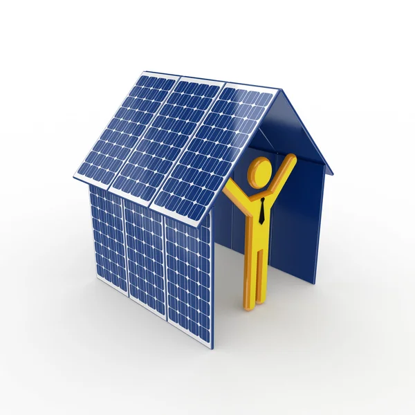 Solarenergiekonzept. — Stockfoto