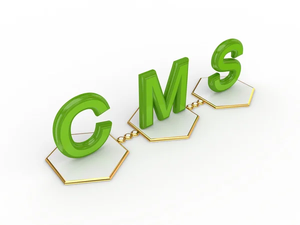 Концепция CMS . — стоковое фото