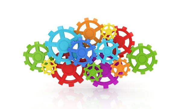 Colorful gears. — Stock Photo, Image