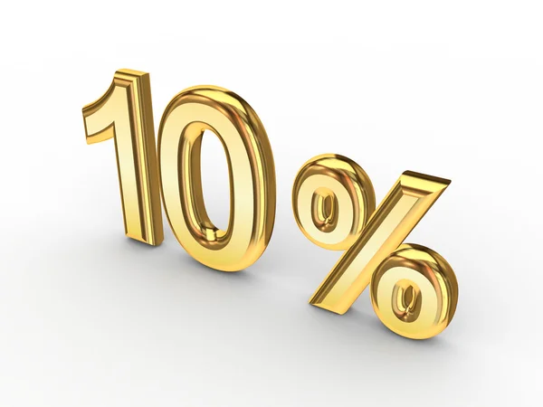 10 procents — Fotografia de Stock