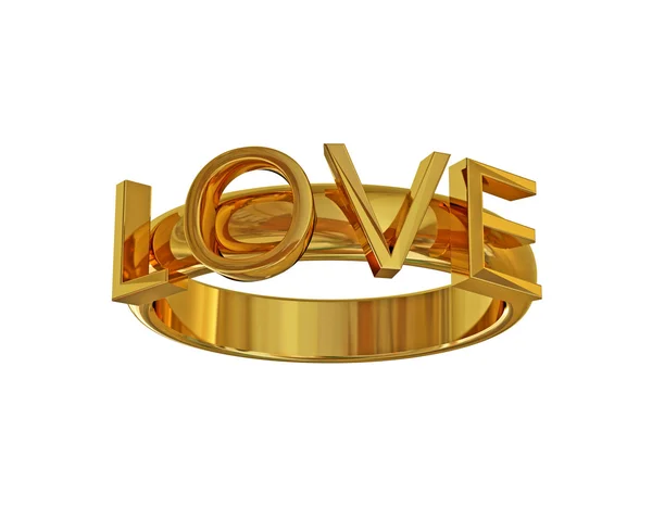 Valentine's wedding ring — Stock Photo, Image