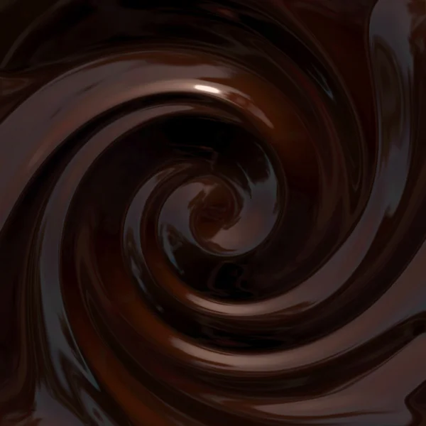 Chocolade swirl Rechtenvrije Stockfoto's