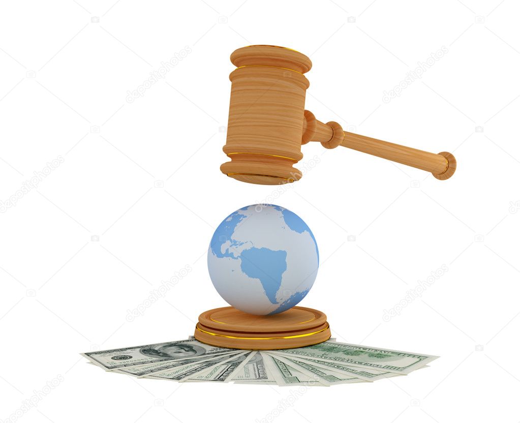 Lawyer's hammer, dollars and Earth model.