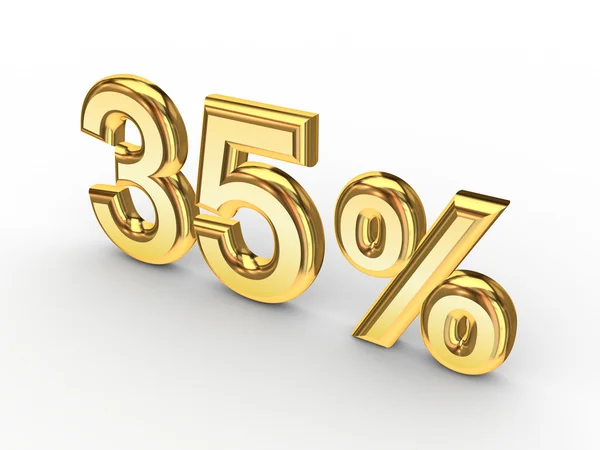 35 procents — Fotografia de Stock