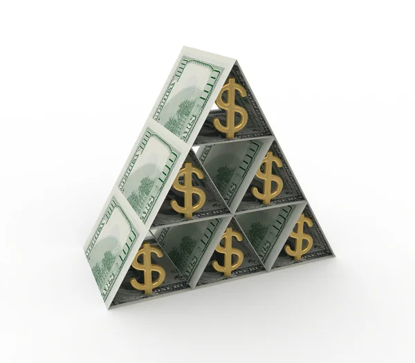 Conceito de pirâmide financeira . — Fotografia de Stock