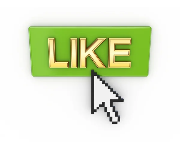 LIKE button. — Stock Photo, Image
