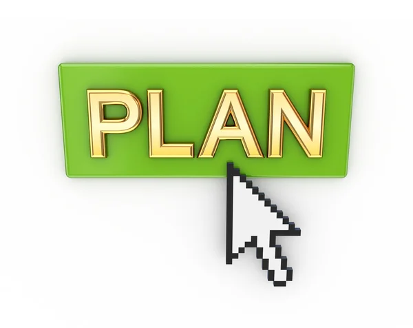 PLAN button. — Stock Photo, Image