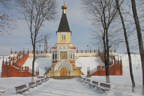 Kristna kyrkan förrevolutionära konstruktion i östra Ukraina Stockfoto