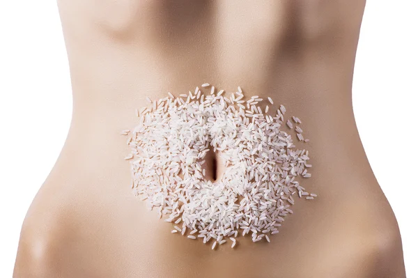 Composición de los cereales sobre el vientre — Foto de Stock