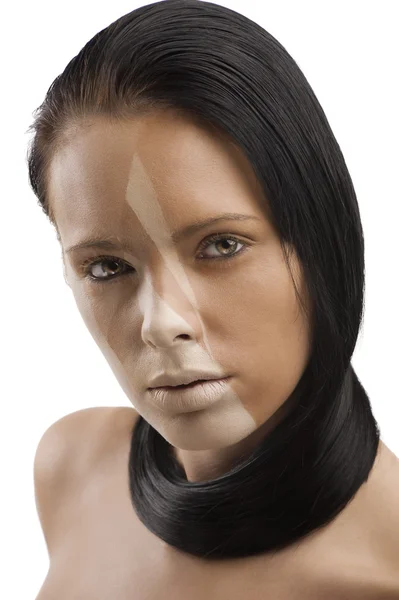 Meisje met kunst make-up — Stockfoto