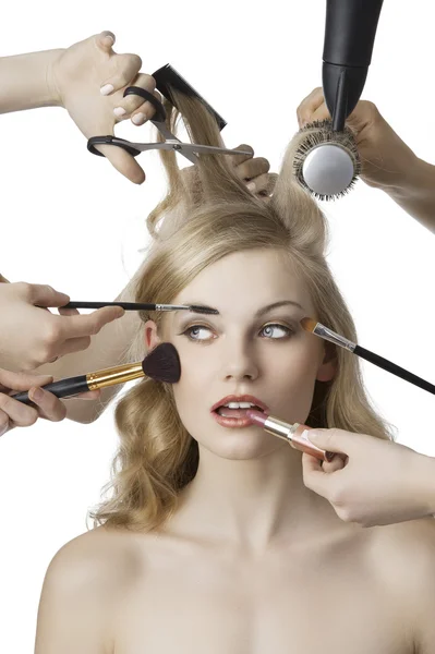 In beauty salon — Stockfoto