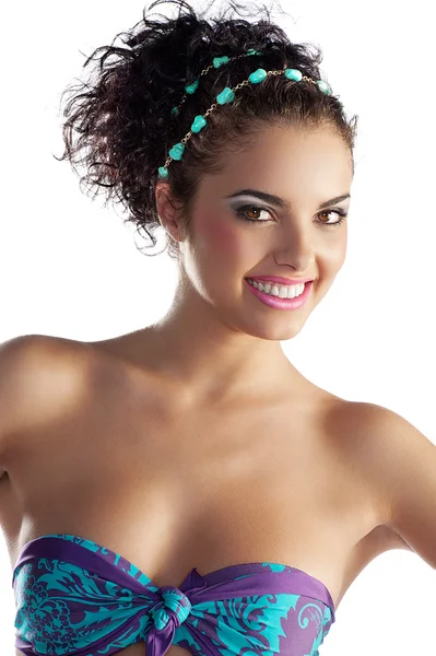 Portrait of girl in summer bikini — Stock Photo, Image