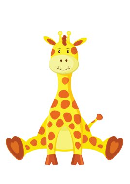 Kid giraffe clipart