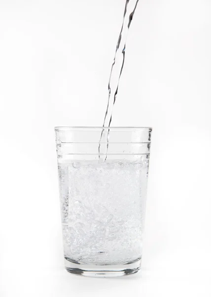 Fizzy water glass — Stock Photo, Image