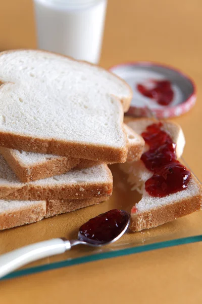 stock image Bread and jam