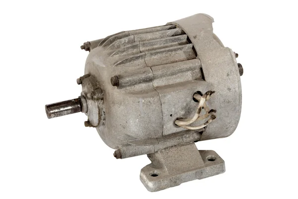 Régi elektromos motor (elszigetelt) — Stock Fotó