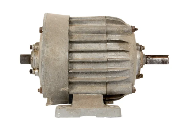 Motor elétrico velho (isolado ) — Fotografia de Stock